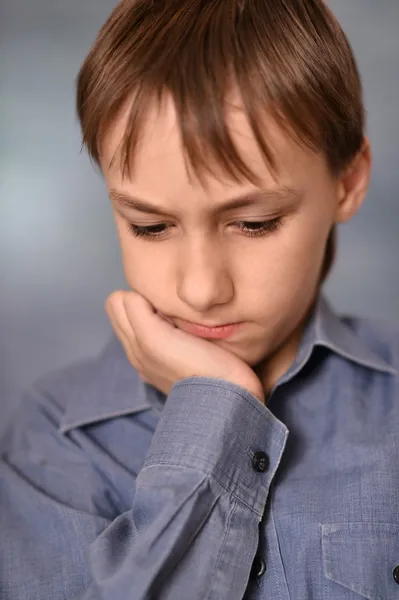 Pensive little boy — Stock Photo, Image