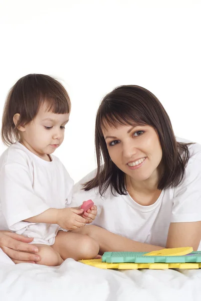 Moeder met haar dochter — Stockfoto