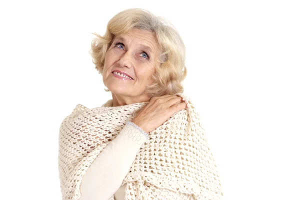 Krásný portrét starší ženy — Stock fotografie
