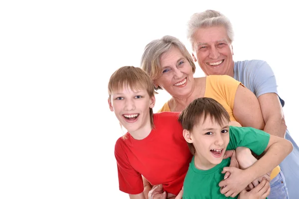 Drôles de grands-parents et petits-enfants — Photo