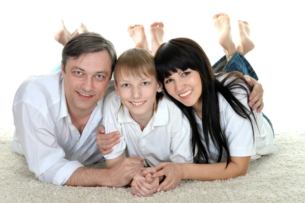 Boy and his parents — Stock Photo, Image
