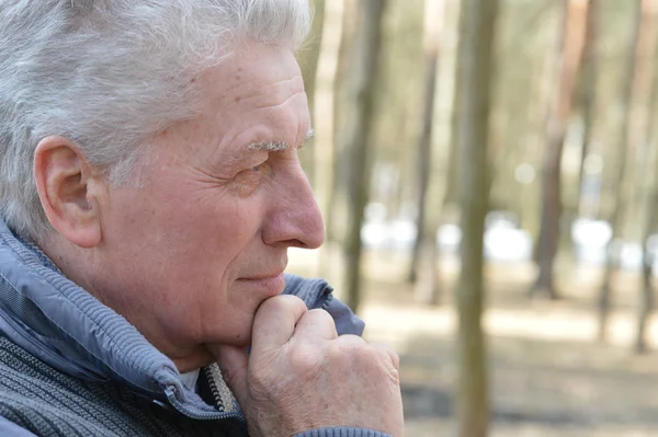 Pensive aged man — Stock Photo, Image