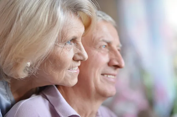Portrét šťastného staršího páru — Stock fotografie
