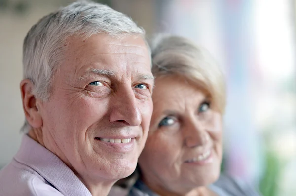 Retrato de una feliz pareja de ancianos —  Fotos de Stock