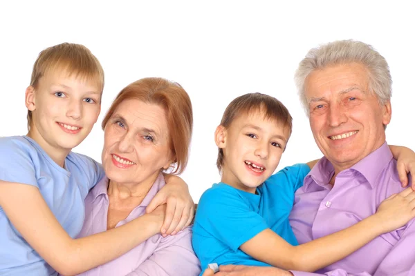 Abuelos con sus nietos —  Fotos de Stock