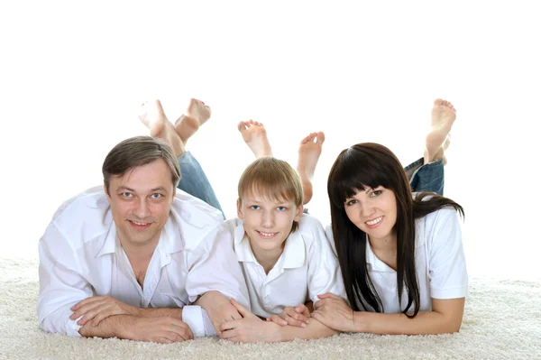 Jongen en zijn ouders — Stockfoto
