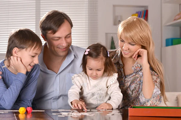 Family with cheerful children Stock Image