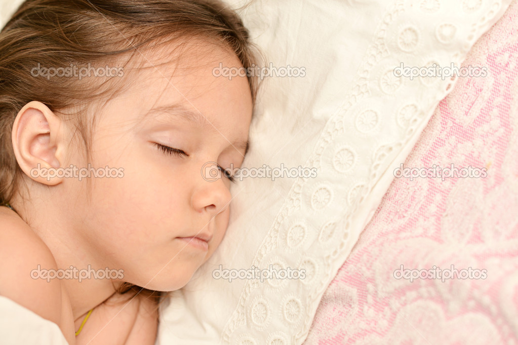 Little girl sleeping Stock Photo by ©aletia 29180661
