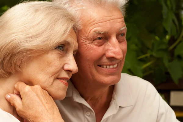 Una pareja de ancianos al aire libre —  Fotos de Stock