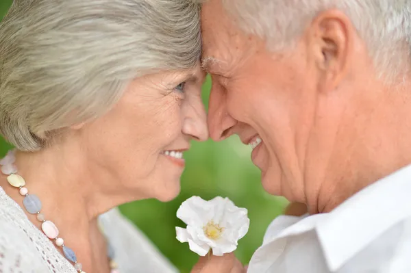 Retrato de una pareja de ancianos — Foto de Stock