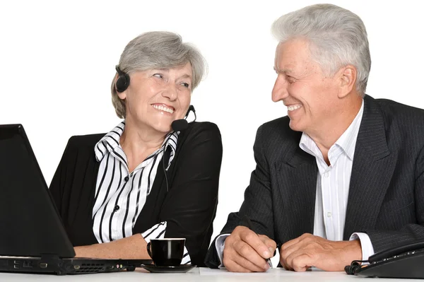 Older people working — Stock Photo, Image