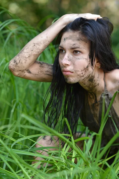 Portrait of a wild girl — Stock Photo, Image