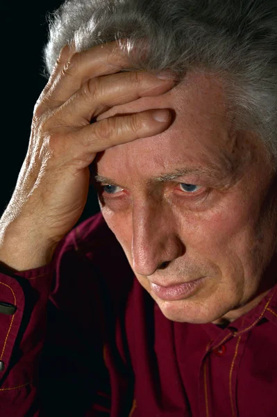 Sad senior man — Stock Photo, Image