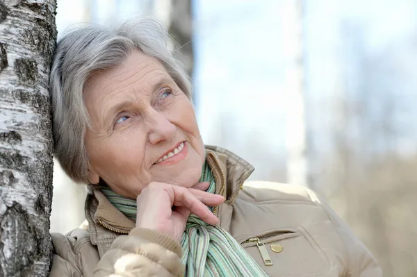 Portrait of an elderly woman — Stock Photo, Image