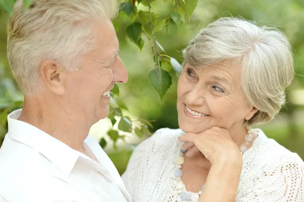 Vieux couple amoureux — Photo