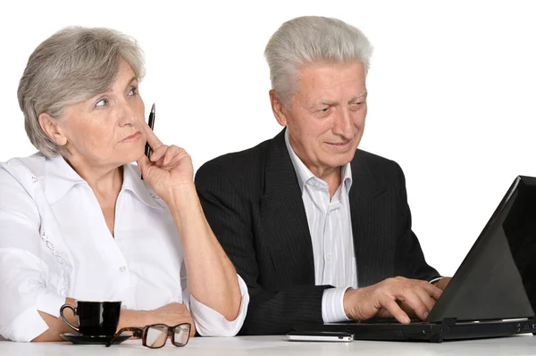 To personer, der arbejder - Stock-foto