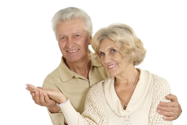 Portrait of a nice older pair — Stock Photo, Image