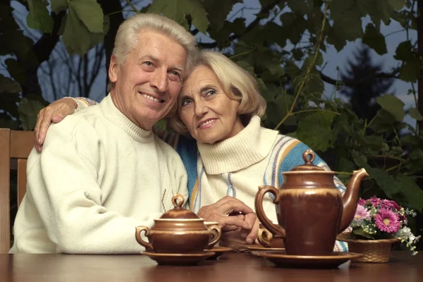 Felice bella gente anziana — Foto Stock