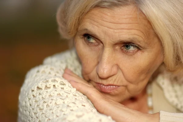 深刻な古い女性 — ストック写真