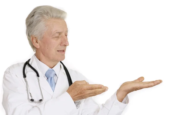 Nice doc in a white coat — Stock Photo, Image