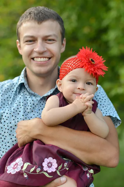 Père avec sa petite fille — Photo