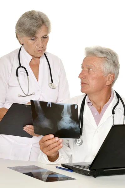 Doctors in a white coat — Stock Photo, Image