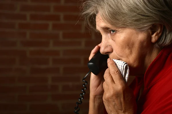 Older sick woman — Stock Photo, Image