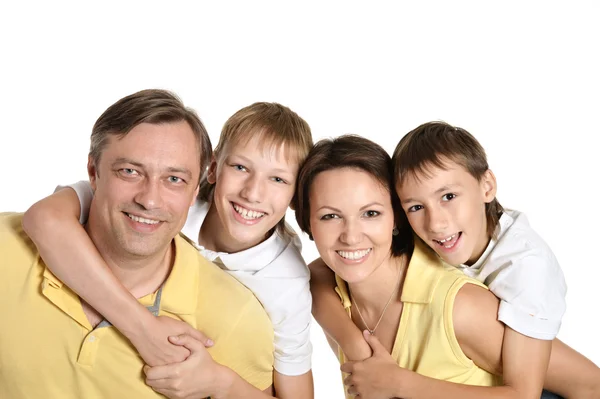 Retrato de familia feliz — Foto de Stock