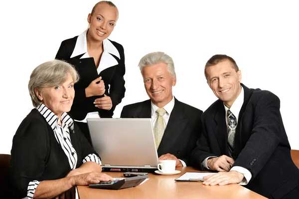 Business people smiling — Stock Photo, Image