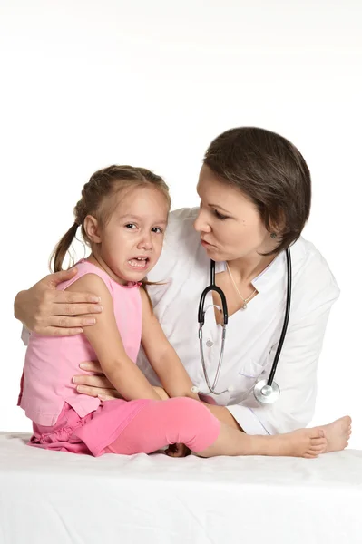 Little girl at the doctor Royalty Free Stock Images