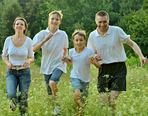 Family having fun in park — Stock Photo, Image