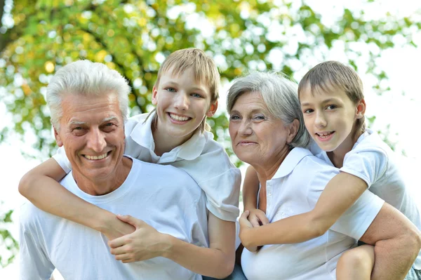 Vrolijke familie — Stockfoto