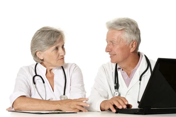 Aged doctors — Stock Photo, Image