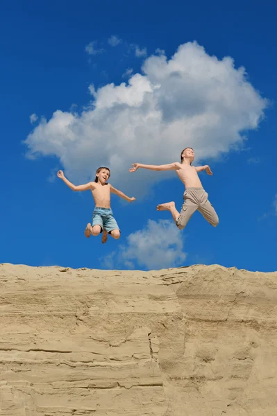 Dois meninos no sommer — Fotografia de Stock