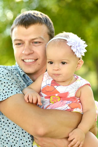 Père avec sa petite fille — Photo