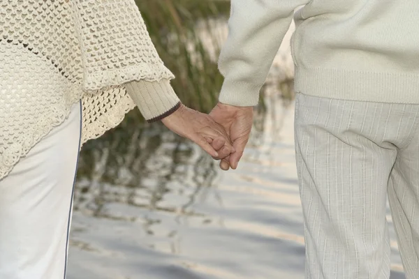 Mature couple in nature — Stock Photo, Image