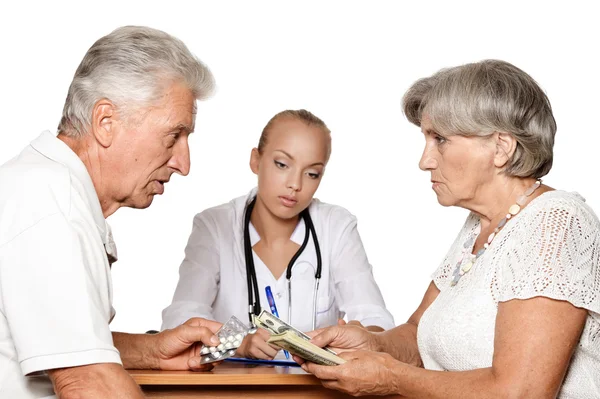 Pazienti in visita dal medico — Foto Stock