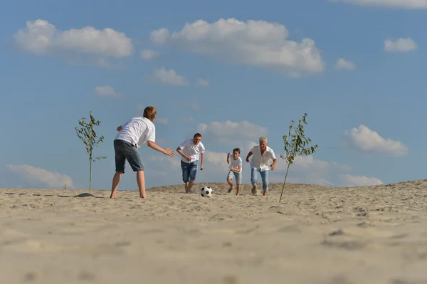 Calcio in spiaggia — Foto Stock