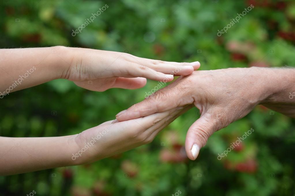 dos manos juntas — Fotos de Stock © aletia 30478729