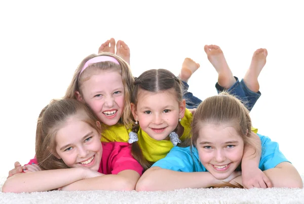 Young school girls — Stock Photo, Image