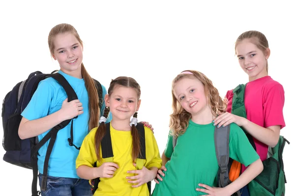 Group school children — Stock Photo, Image