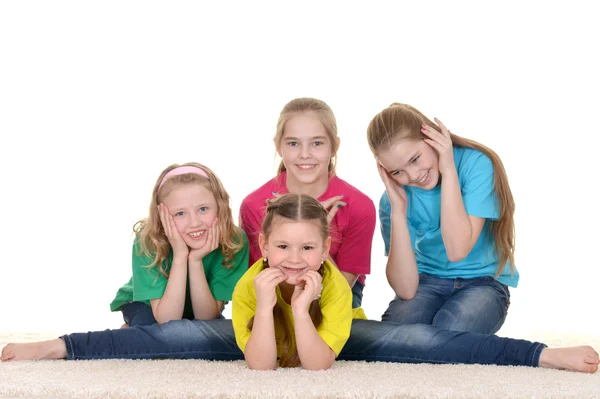 Group funny girls — Stock Photo, Image