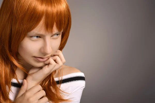 Retrato de chica adolescente — Foto de Stock