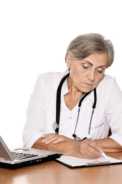 Serious elderly doctor — Stock Photo, Image