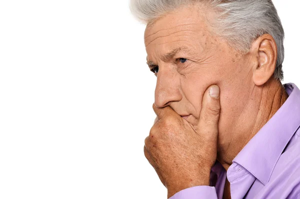 Thoughtful senior man — Stock Photo, Image