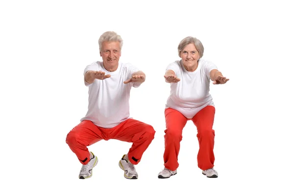 Senior Couple Exercising — Stock Photo, Image