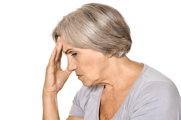 Sad senior lady — Stock Photo, Image