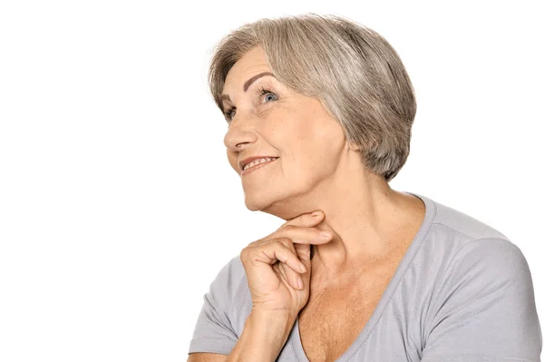 Smiling senior lady — Stock Photo, Image