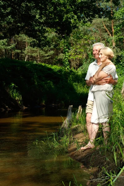 Casal idoso sintético — Fotografia de Stock