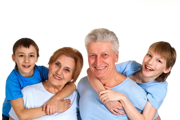 Clever family having a good leisure time — Stock Photo, Image